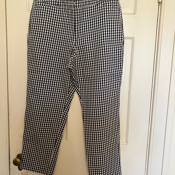 Appleseed's Pants - Black and White Checked Ankle Pants
